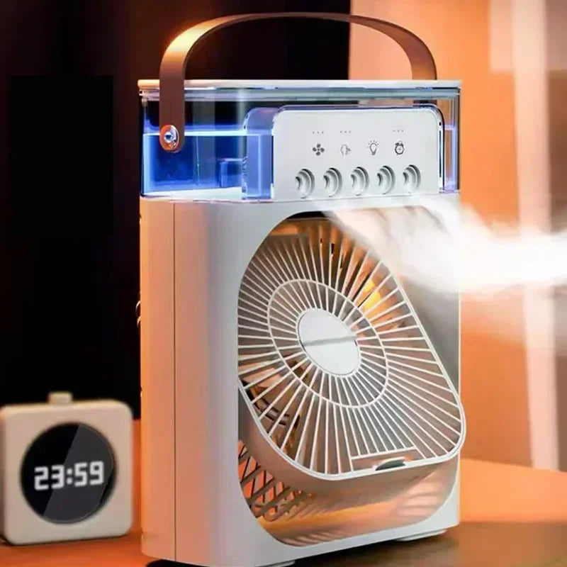 Multifunctional five-hole humidification fan