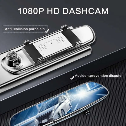 Large Rear View Mirror Automotive Video Recorder