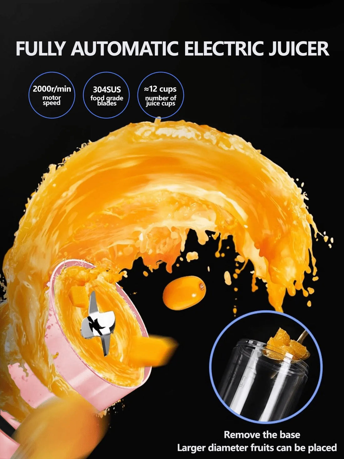 Portable Rechargeable Smoothies Blender