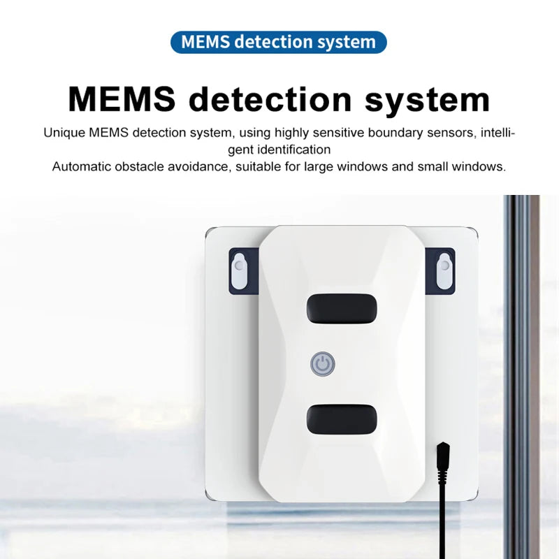 Ultrathin Window Cleaning Robot With Water Spray
