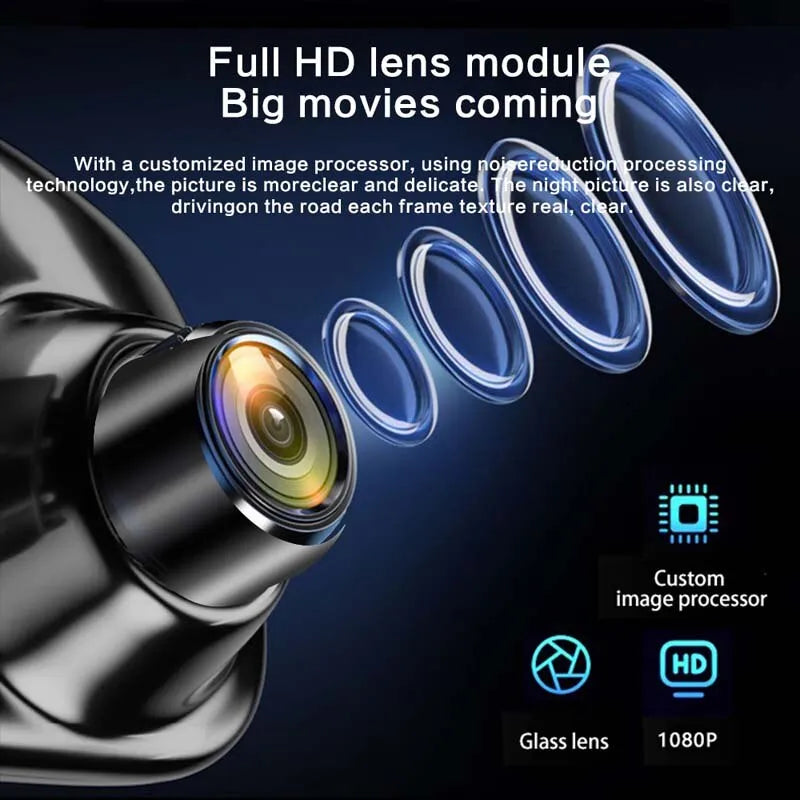 Large Rear View Mirror Automotive Video Recorder
