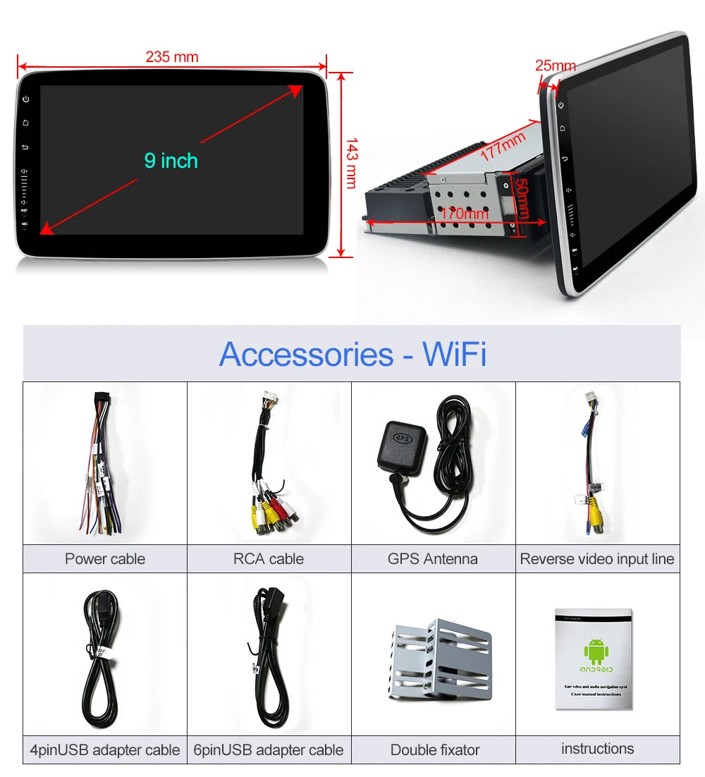 Detachable Car Radio & GPS Navigation