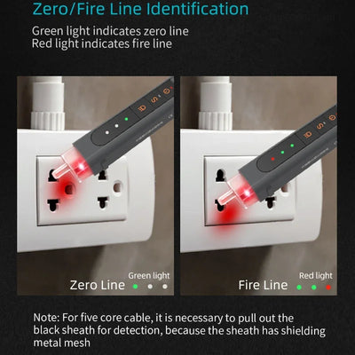 Mini Electric Test Pen - Cordless Electricity Detector
