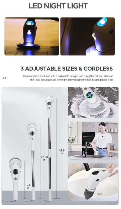 New 8-in-1 Electric Cleaning Brush