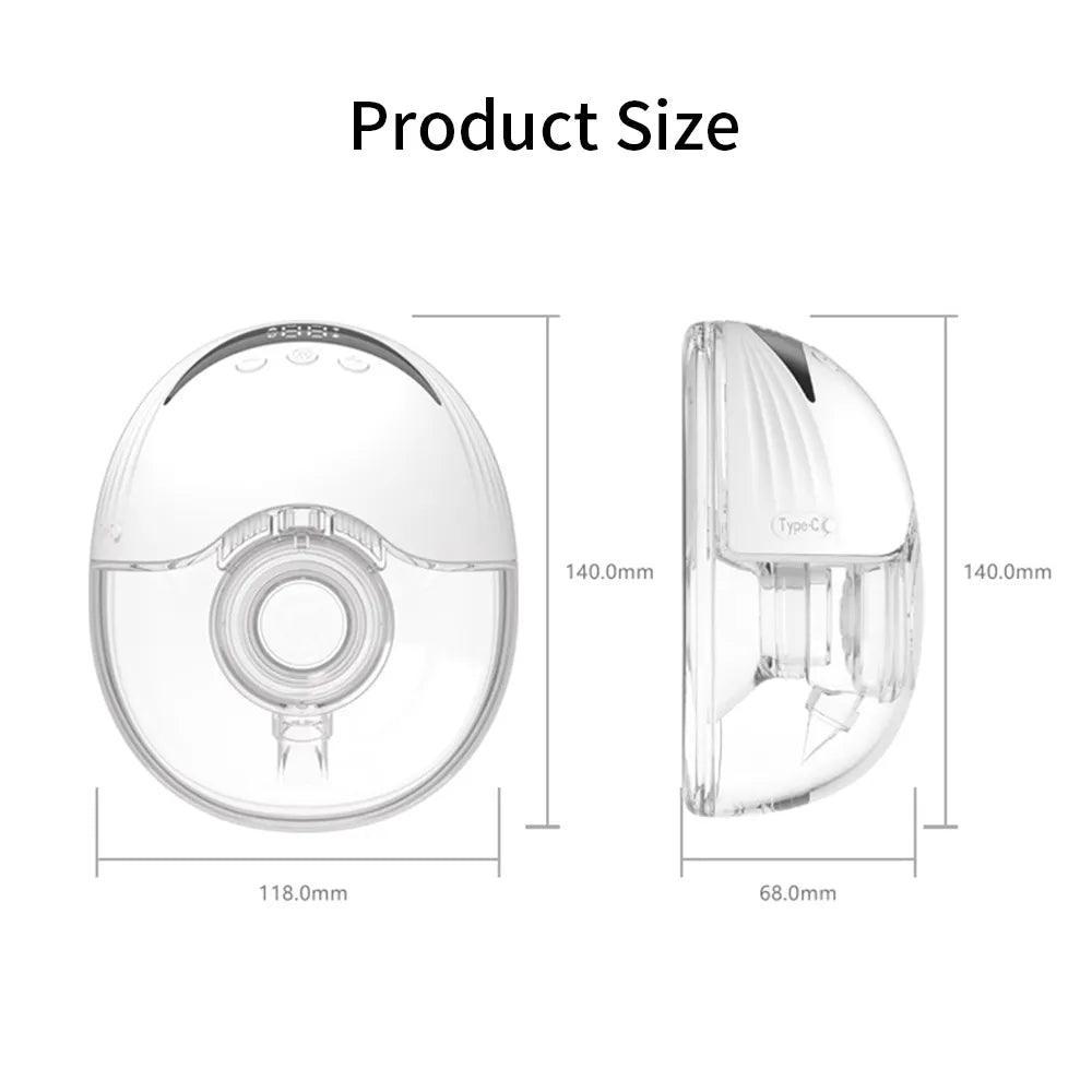 Portable, hands-free electric milk pump.