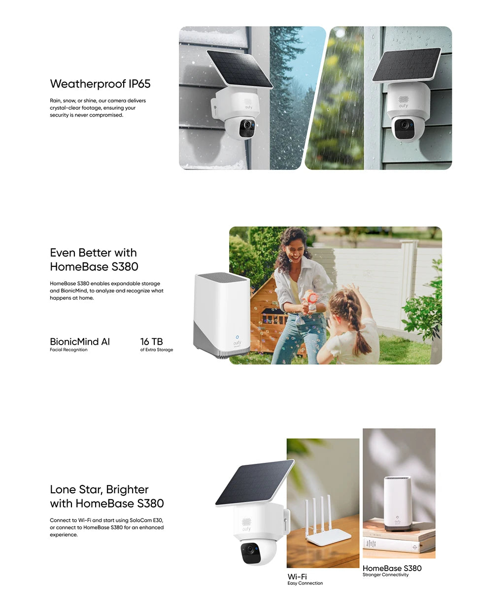Outdoor Solar Powered 360° Surveillance Security Camera