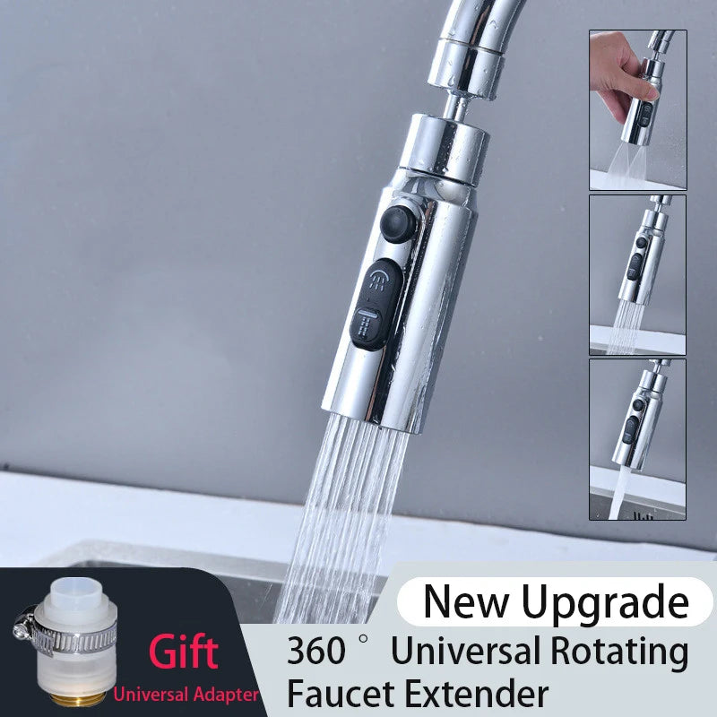 New Faucet Extender - 360° Universal Rotation Extension