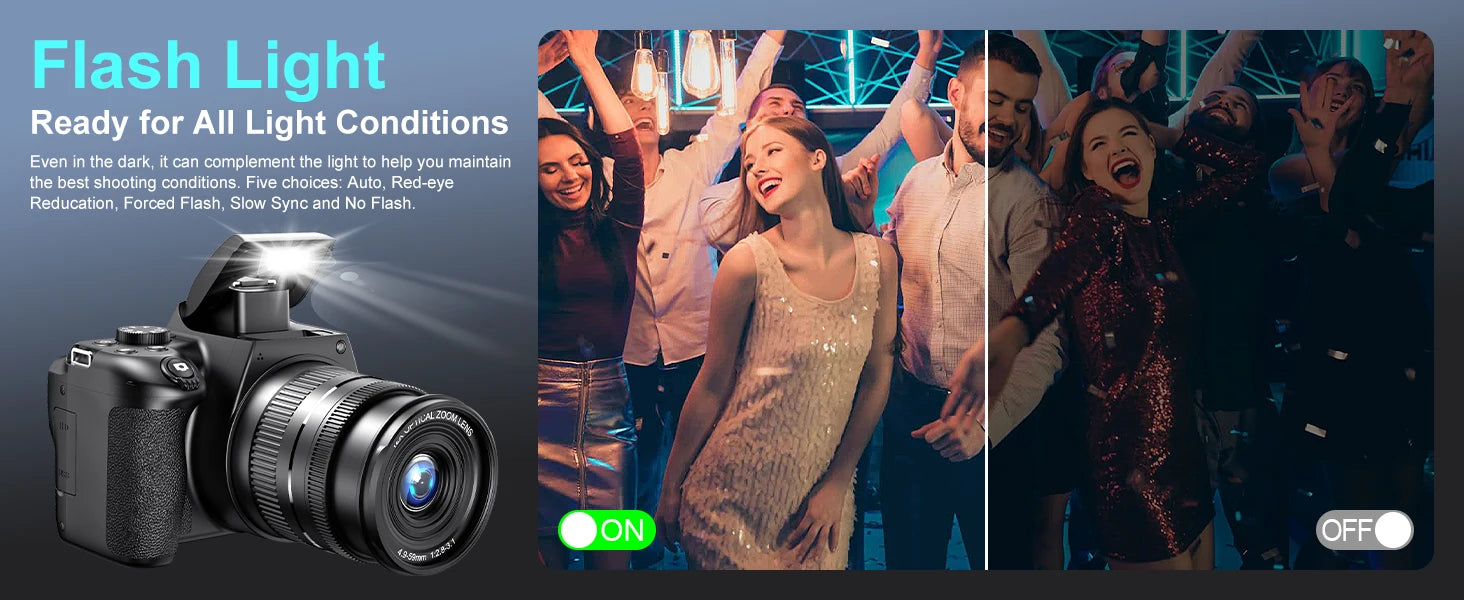 4K HD Digital Camera for Photography &amp; Vlogging