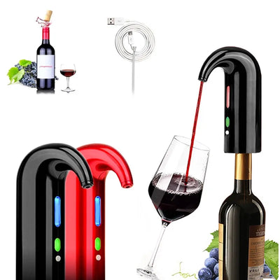 This electric wine aerator and dispenser is designed to make life more convenient and enjoyable, especially for use at the bar or at home during the festive period 