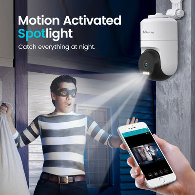 Outdoor 360° WIFI Security Camera With Auto Track
