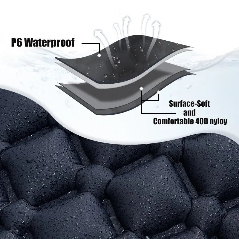 Outdoor Inflatable Camping Mattress / Sleeping Pad