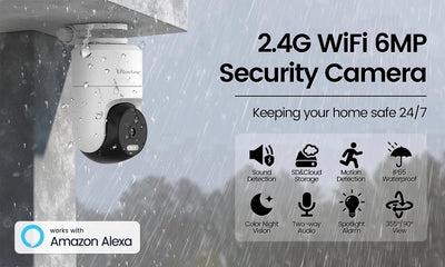 Outdoor 360° WIFI Security Camera With Auto Track