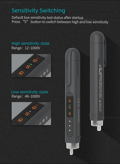 Mini Electric Test Pen - Cordless Electricity Detector