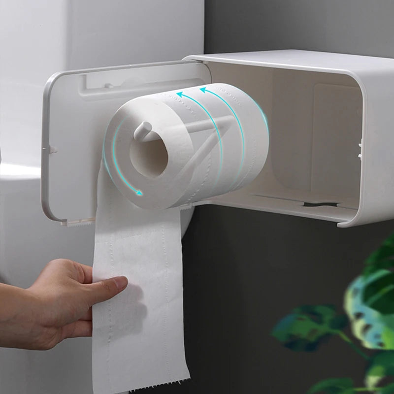 Wall Mounted Paper Towel Box / Toilet Paper Holder