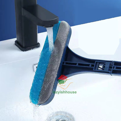 Double-sided Window Glass Cleaner - Telescopic Rod