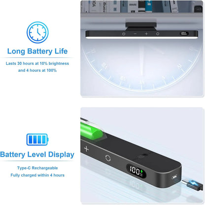 Black table Smart Rechargeable Night Light with USB rechargeable battery