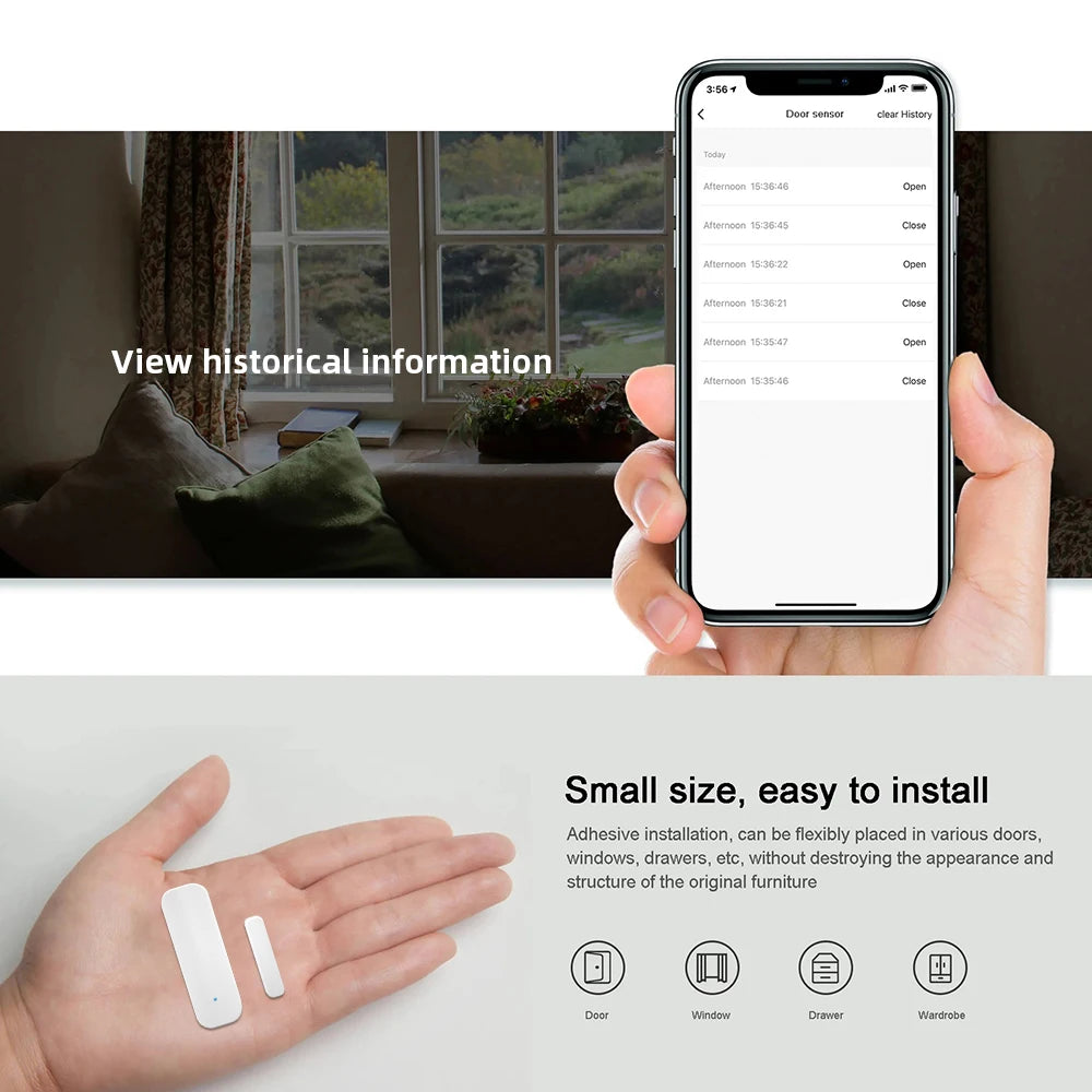 Smart Magnetic Door &amp; Window Burglar Security Sensor