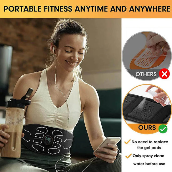 Portable Abdominal Toning Belt & Waist Slimming Shaping