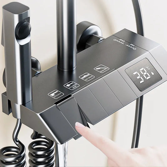 Rain Pressurized Digital LED Shower Sets