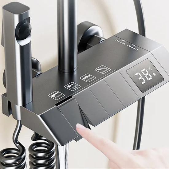 Rain Pressurized Digital LED Shower Sets