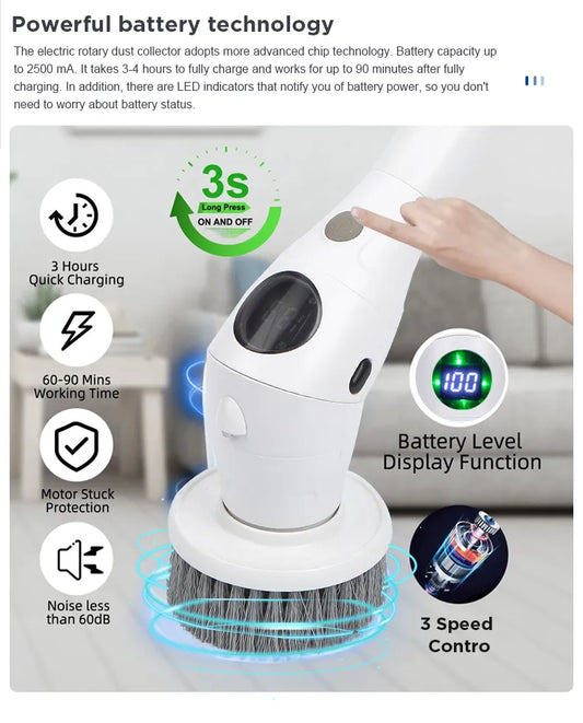 New 8-in-1 Electric Cleaning Brush