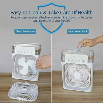 Multifunctional five-hole humidification fan
