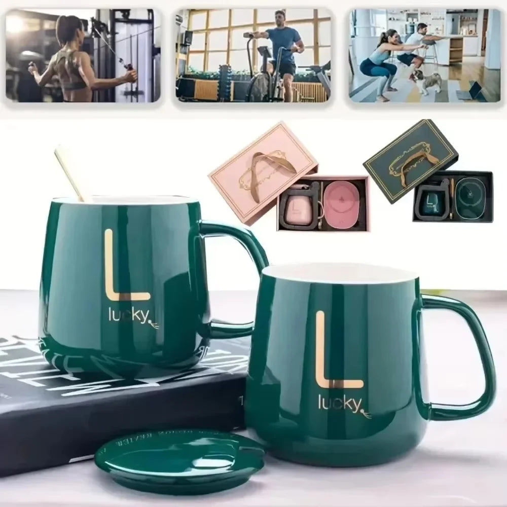 Ceramic Thermostat Tea/Coffee Mug with Spoon - Gift Box