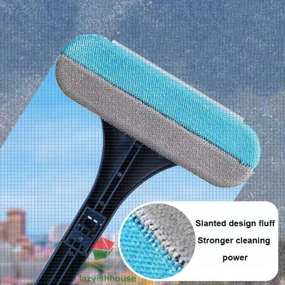 Double-sided Window Glass Cleaner - Telescopic Rod