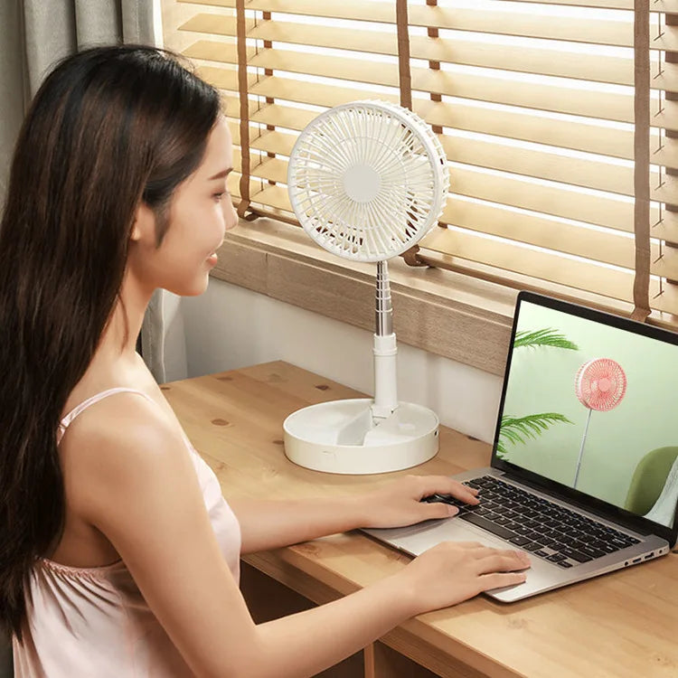 Portable Telescopic Rechargeable Floor Fan