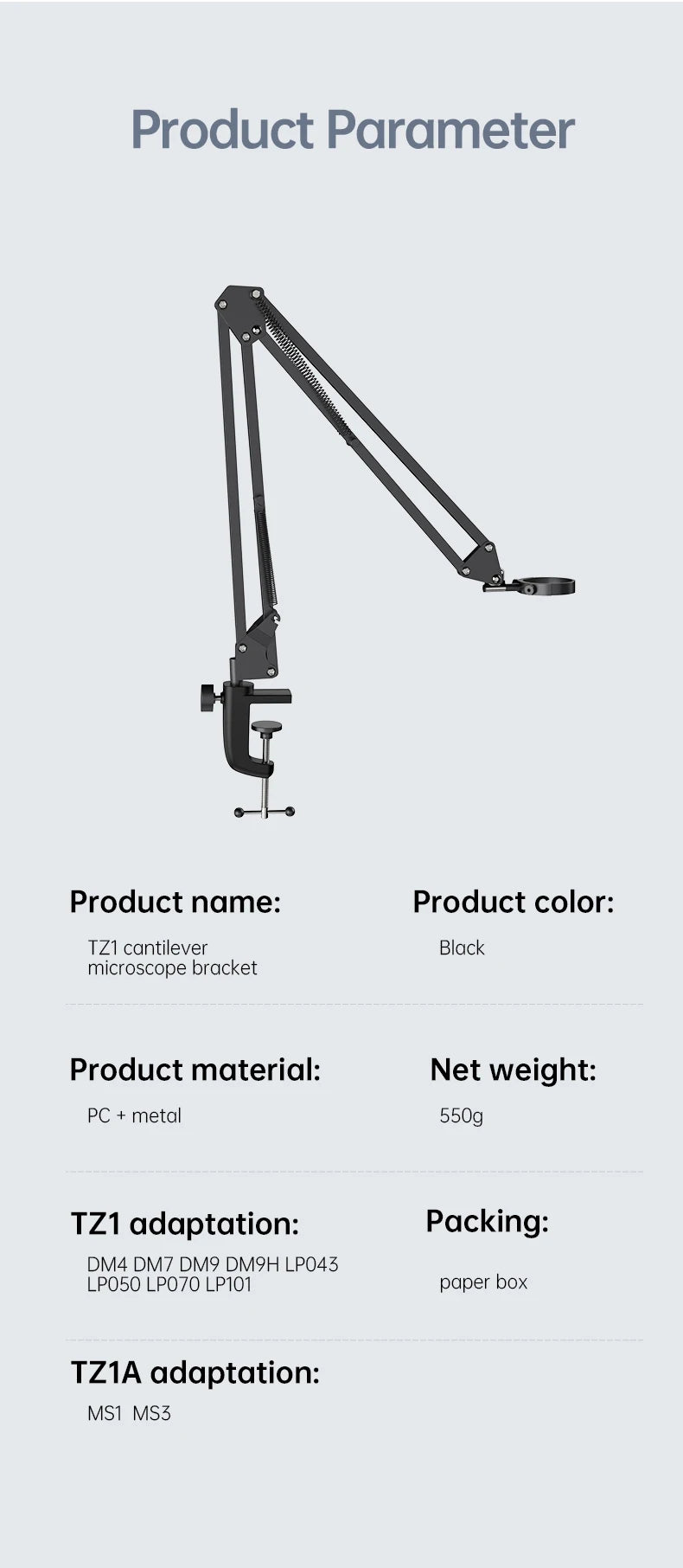 Flexible Microscope Arm Stand