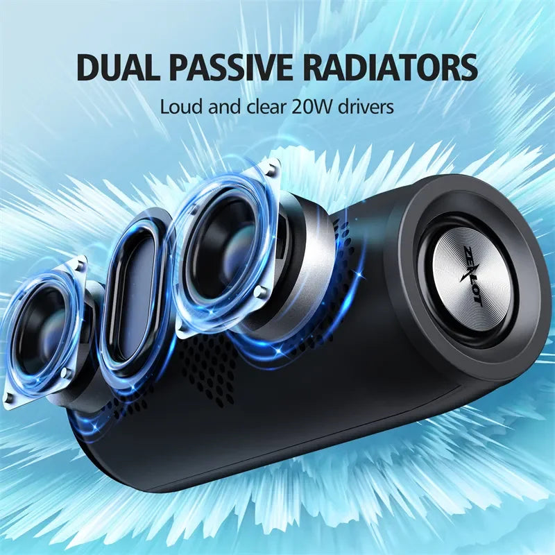 Wireless Bass Bluetooth Speaker - Waterproof Subwoofer Sound Box