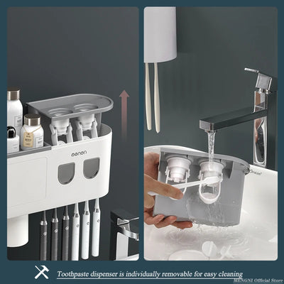 Magnetic Inverted Toothbrush Holder