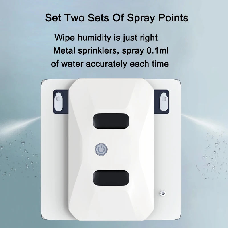 Ultrathin Window Cleaning Robot With Water Spray
