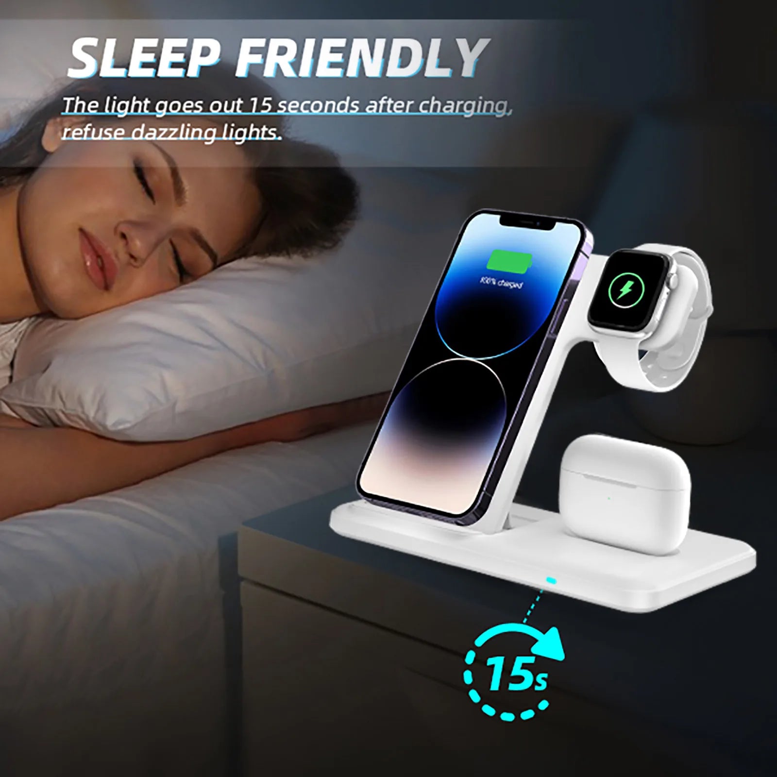 3 In 1 Wireless Phone Charger