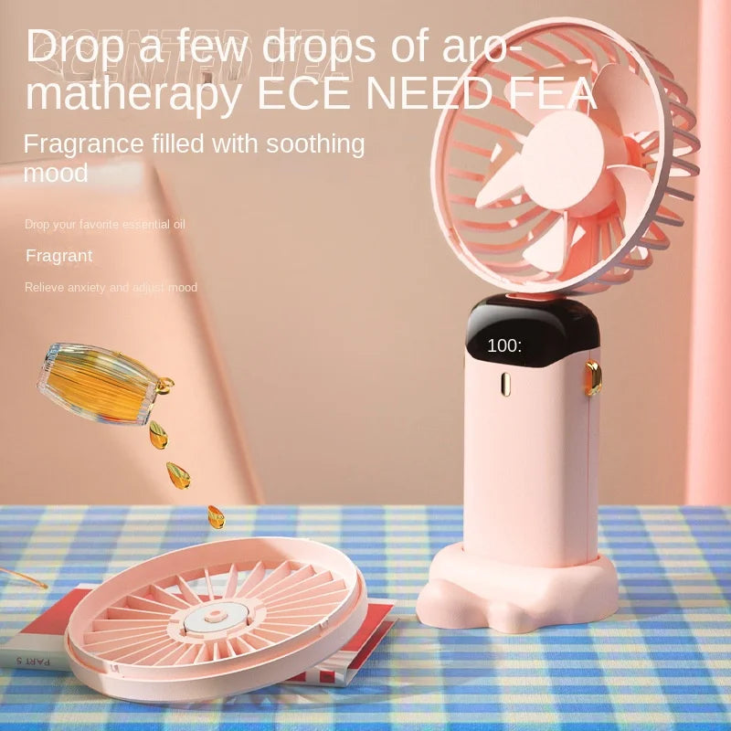 Portable Foldable Handheld  Reachargeable Fan